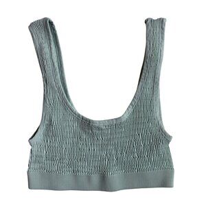 Urban Outfitters Ribbed Crop Top / Bra (Seafoam Green) - Size XS / S